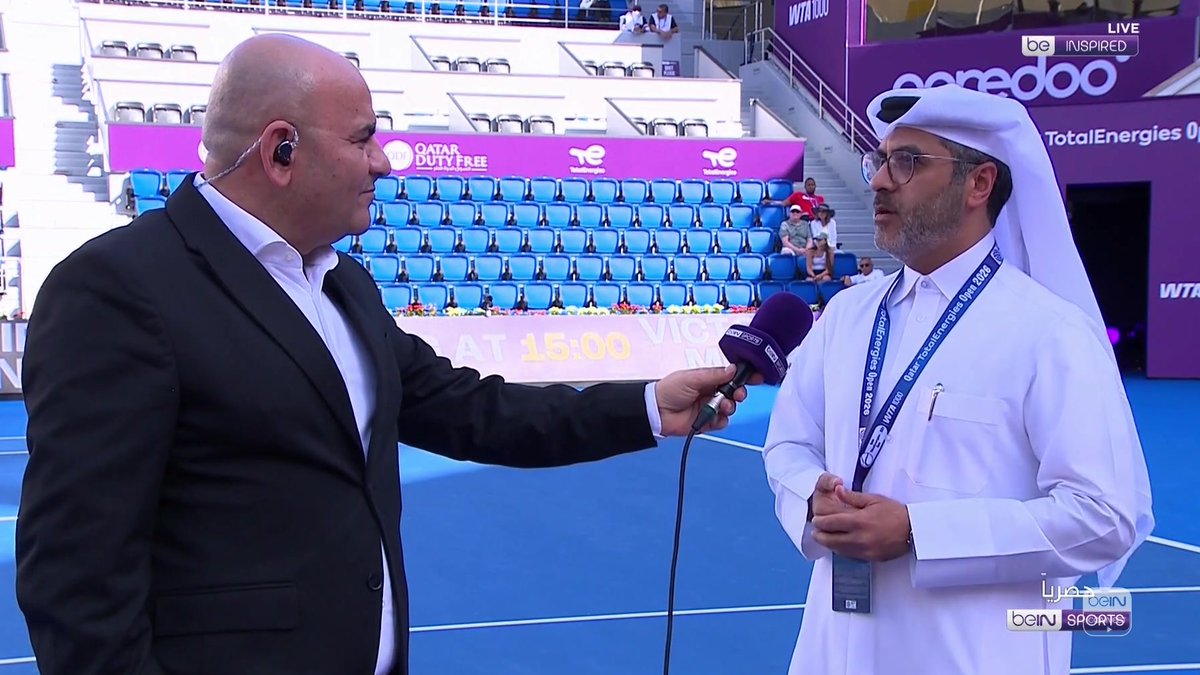 طارق زينل في حديث خاص مع beIN SPORTS #بطولة_قطر_توتال_إنيرجيز #QatarTotalEnergiesOpen | #beINSTUDIO