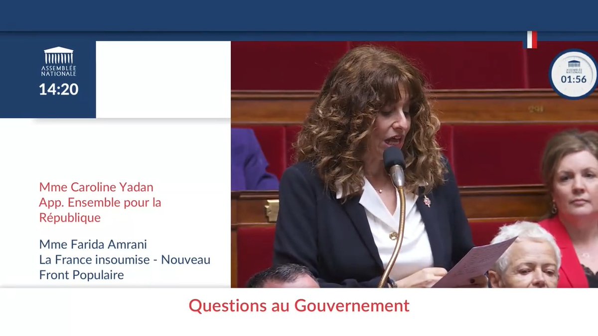 "La France doit faire entendre sa voix afin que Mme Albanese soit déchue de tout mandat onusien!" Évoquant les propos de la rapporteuse spéciale des Nations Unies qualifiant 🇮🇱 "d'ennemi commun de l’humanité", Caroline Yadan (EPR) déplore une "rhétorique haineuse" #DirectAN #QAG