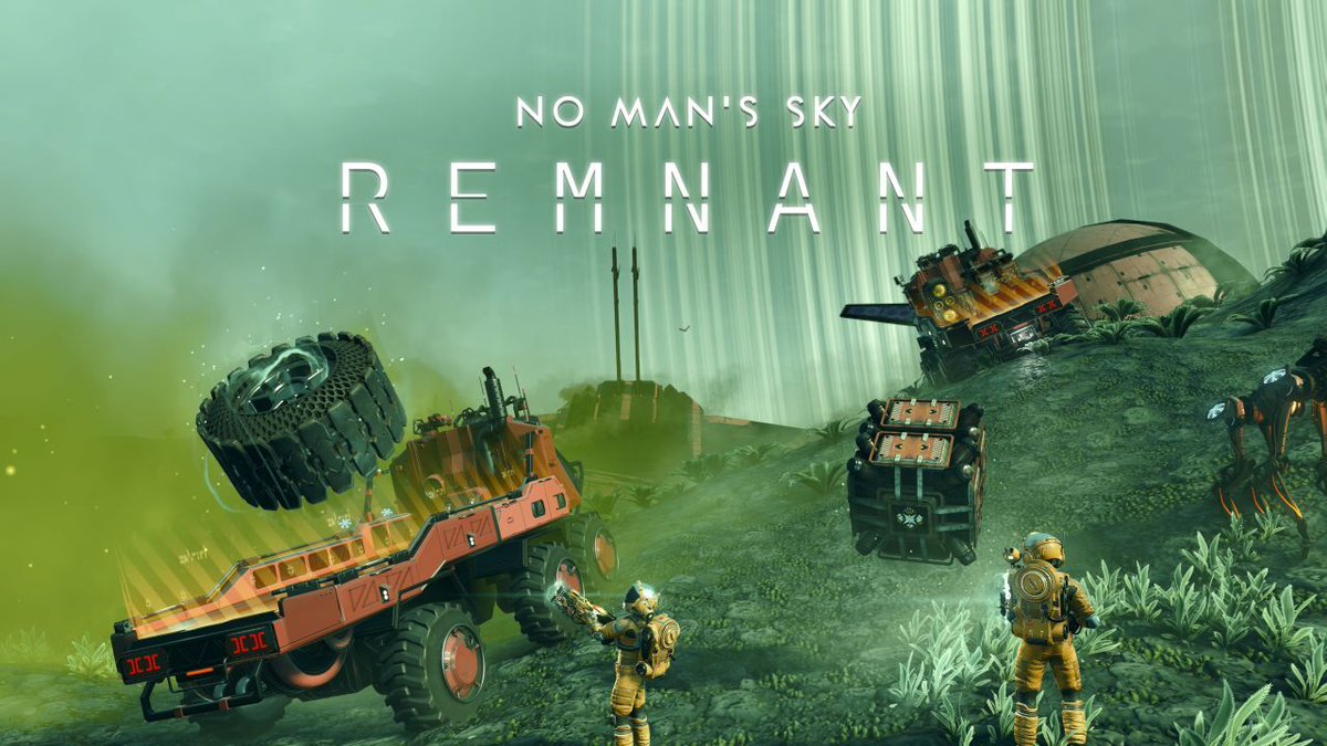 No Man's Sky Remnant 🔫Gravity Gun 🦺Industrial Yards 📡Radar 🛻Off-road Haulers 🧑‍🏭Waste Processing 🧑‍🚀Armour 🤖Capture Sentinels 🚒Customisable Vehicles ☣️Volatile Waste 🏗️Excavation Tech 🚛Exocraft Furnace 🚚Salvage Expedition 🕷️Spider Vehicles 🙋‍♂️Toot Your Horn Emote Out Now!