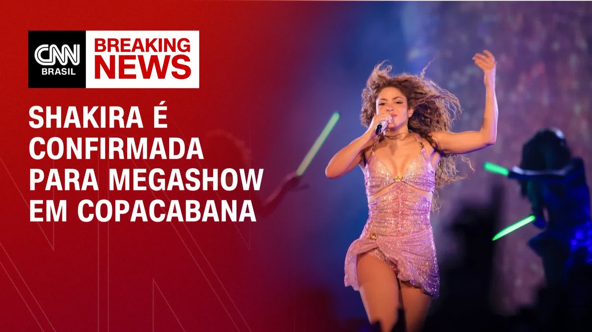 Shakira é confirmada para megashow em Copacabana; assista #LiveCNNBrasil