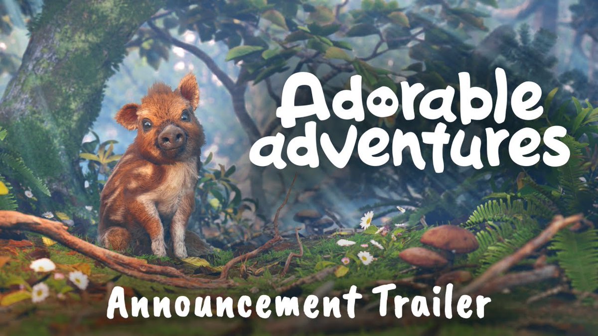 Alerte jeu mignon ! 🥰 Adorable Adventures annoncé, un jeu d'exploration où l'on incarne un bébé sanglier curieux qui cherche à retrouver sa famille Par le studio français Wild Sheep Studio (Wild)