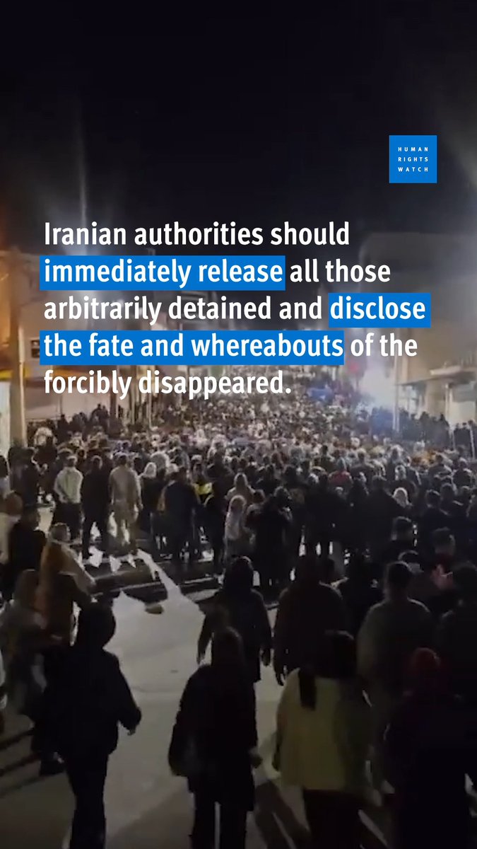 After the countrywide massacres of protesters in January, Iran’s authorities have continued to terrorize the population. Iranian authorities should immediately release all those arbitrarily detained and disclose the fate and whereabouts of those forcibly disappeared.