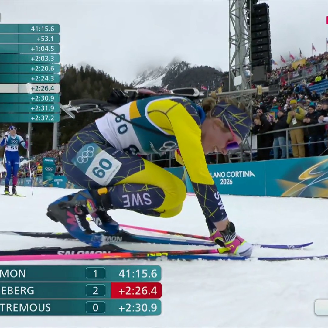 Oh le geste de Julia Simon à l'arrivée de l'épreuve individuelle de biathlon 🤫Suivez les Jeux sur Eurosport et HBO Max