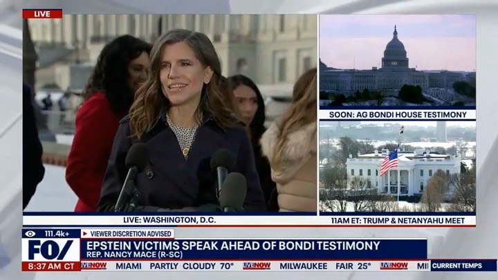 The world is watching and we must show them what we’re made of. I stood with Epstein survivors today because our two-tier justice system isn’t justice at all. Every predator’s name needs to be released. No exceptions. The truth doesn’t care who it implicates. Neither do I.