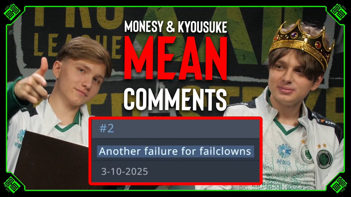 "Another failure for failclowns..." IlyaO &amp; @FLCKyousuke read MEAN comments