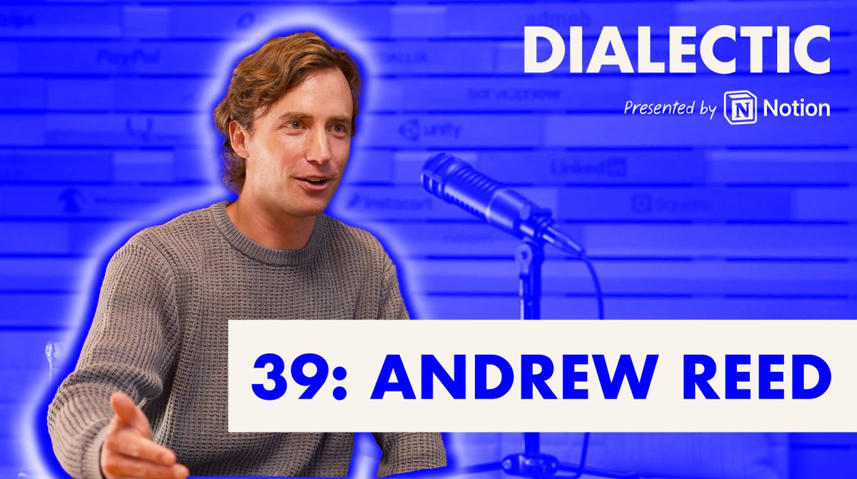Andrew Reed has quietly become one of the best growth investors of his generation. This is his first long form interview. I talked to Andrew Reed about conviction under pressure, what great founders look like, and how humanity and competitiveness coexist inside Sequoia Capital. Andrew is a growth investor at Sequoia Capital, which he joined at 23. He led his first investment 4 years later into Robinhood, and he has partnered with Figma, Klarna, Phantom, @VantaInc, , MUBI, Strava, and more. We discuss: - People over spreadsheets, every time - Why great companies often have a few metrics screaming red and others screaming bright green - Investing $200M into Robinhood during the first week of COVID - How he developed conviction on Vanta in 14 seconds - Why the hardest round to invest in is the one after you first invest - Craft as a commercial input - Writing memos through the night as a gut check on conviction - why Sequoia's extreme performance culture is empowering - What he's learned from Doug Leone, Mike Moritz, and Pat Grady Timestamps: 0:00 - Opening Highlights 2:02 - Intro: Andrew Reed 3:50 - Thanks to Notion 5:23 - Start: Humanity, Spotting Weird, and Competitiveness 19:07 - Investing & Great Founders 37:53 - Andrew's Style, Pat Grady, and Continuous Learning 47:31 - Doubling Down and Not Flinching 56:09 - Empathy on Boards, Learning the Real Business, "Expensive" Prices, and Selling 1:07:18 - Managing Ego and Becoming a Leader 1:14:08 - Craft as a Commercial Input, Knowing vs. Feeling, Preparing for Big Days, Becoming a Great Closer 1:28:39 - Sequoia Capital 1:38:57 - Don Valentine, Mike Moritz, and Doug Leone 1:51:29 - Closing Questions Dialectic with Jackson Dahl Ep. 39: Andrew Reed - Don't Flinch - is out now, below and on all platforms.