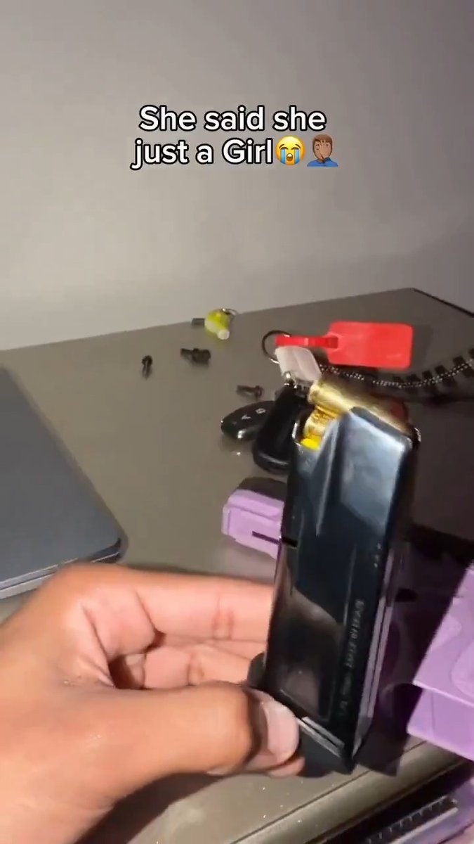 She's just a future Heckler &amp; Koch owner.... #women #19th #taurus #purple #nails #2nd #2A #fail #nope