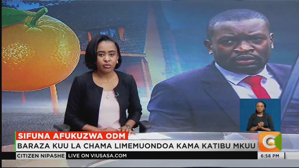 Sifuna Afukuzwa ODM: Baraza kuu la chama limemuondoa kama katibu mkuu ODM inasema misimamo yake haijakuwa ya kuridhisha Naibu katibu anachukua nafasi ya Sifuna kwa muda Mkutano wa wajumbe wa ODM kufanyika Machi 27 #CitizenNipashe