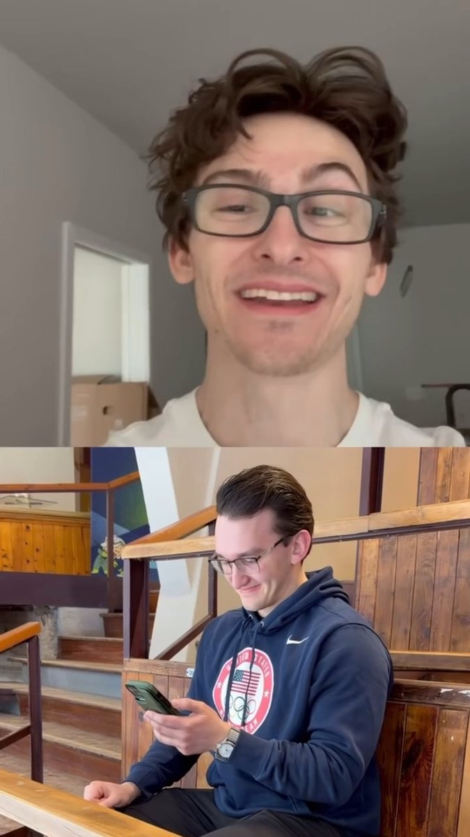 “If you guys ever need a plus-one on your curling team, feel free to reach out!” Stephen “Pommel Horse Guy” Nedoroscik hit up @teamUsa’s Aidan Oldenburg to wish a fellow glasses-wearer a bit of luck at the Winter Olympics! 🎥: @usa_curl #MilanoCortina2026 #Paris2024