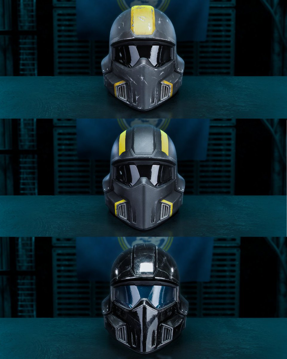 The HELLDIVERS™ 2 B-01 Tactical, B-01 Tactical (Battle Damaged), & B-22 Model Citizen 1:1 Helmet Replicas are now available for pre-order until April 2nd! Get your cosplay ready replicas here: @darkhorsecomics @playstation #Helldivers
