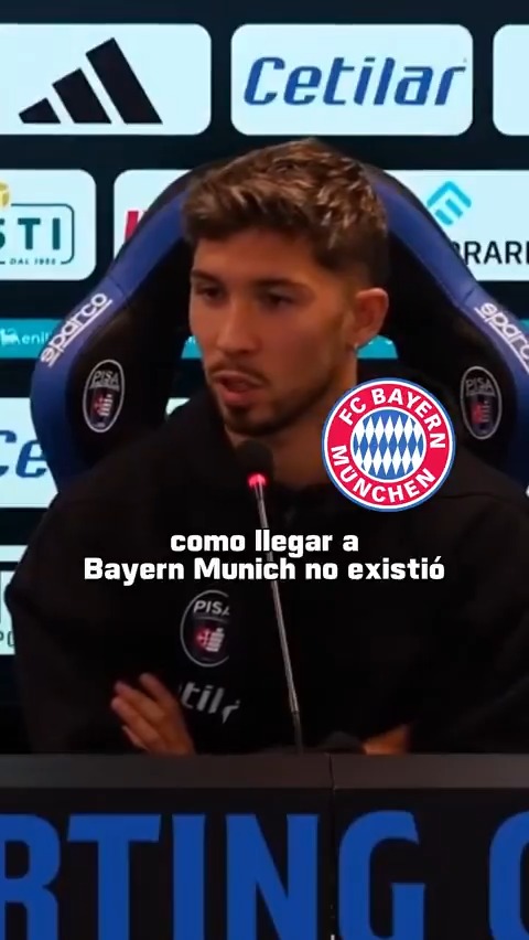 "POSIBILIDAD DE LLEGAR A BAYERN MUNICH NO EXISTIÓ" 🗣️🇨🇱 En su llegada al Pisa, Felipe Loyola habló de los rumores de un posible fichaje con el gigante bávaro