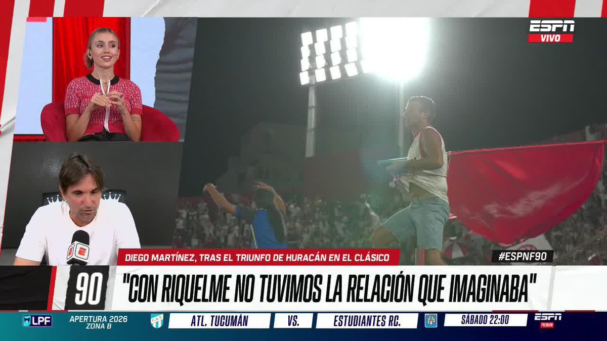 "CON RIQUELME NO FUE LA RELACIÓN QUE YO IMAGINABA" Diego Martínez y su relación con el presidente de Boca. ▶️ Mirá #ESPNF90 en el Plan Premium de #DisneyPlus