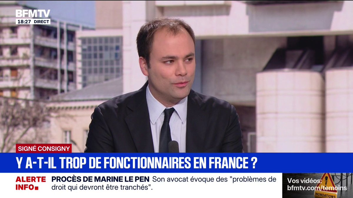 SIGNÉ CONSIGNY - "Je pense qu'il faut supprimer le statut de fonctionnaire", déclare Charles Consigny
