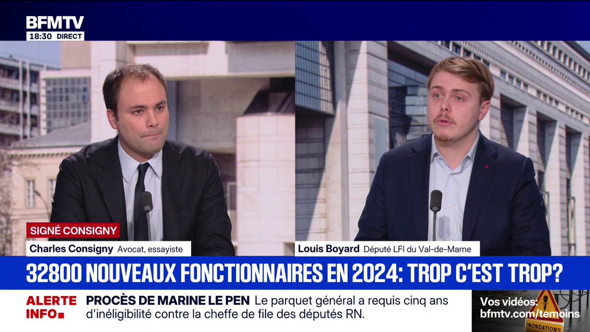 "Oui, on a besoin de plus de fonctionnaires", estime Louis Boyard, député LFI du Val-de-Marne