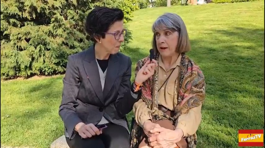 Pilar Gutiérrez, la mujer más franquista de España promocionada en todas las teles, además de millonaria por la herencia de su padre, representa el cinismo de la ultraderecha, atentos a la evolución de su discurso: Ecologista -> Antiecologista -> Anti Satánica
