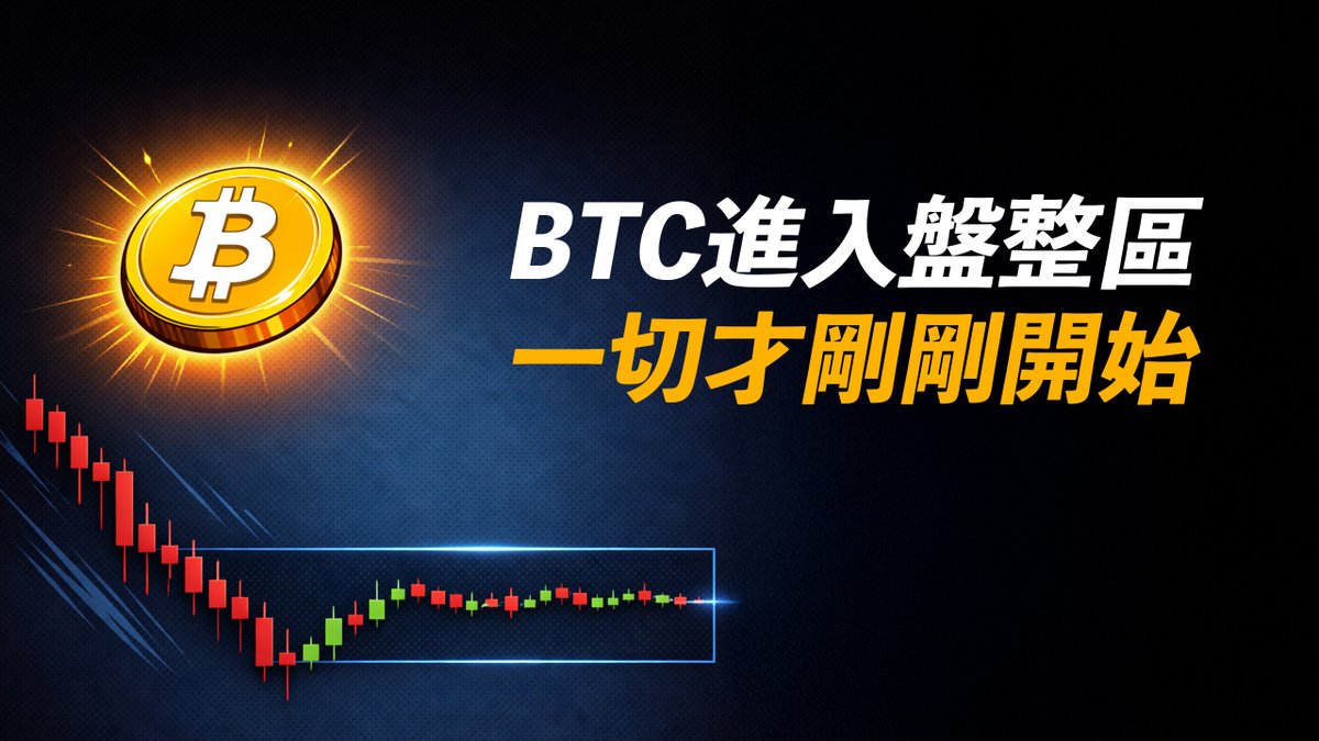 BTC進入盤整區!一切才剛剛開始……