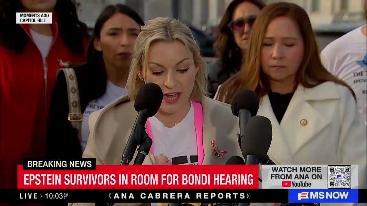 Epstein survivor Danielle Bensky: The DOJ needs to do its job. Give us the rest of the files and start the investigations.