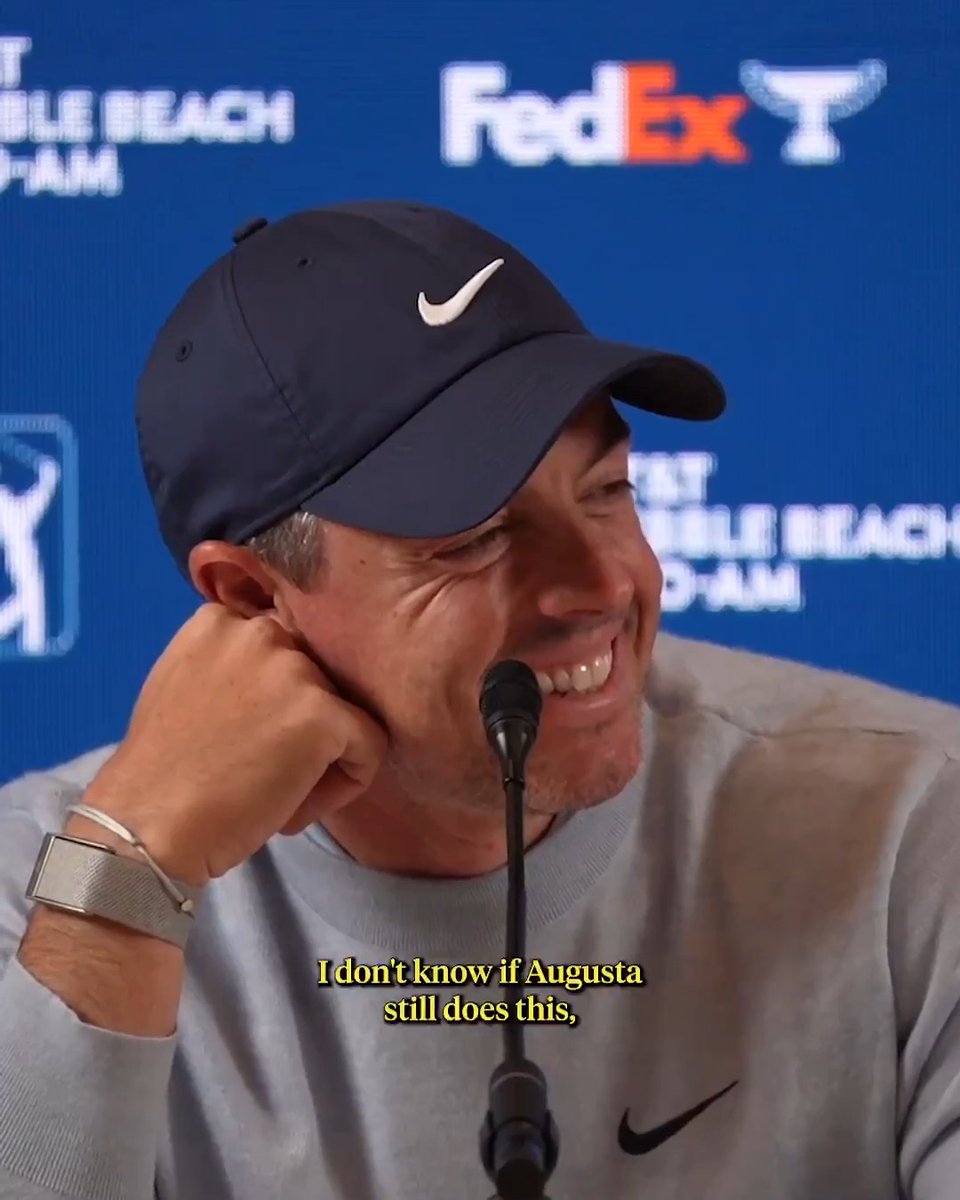 Rory McIlroy’s agent gave his 7-iron to Augusta National after the Masters without telling him. 😂
