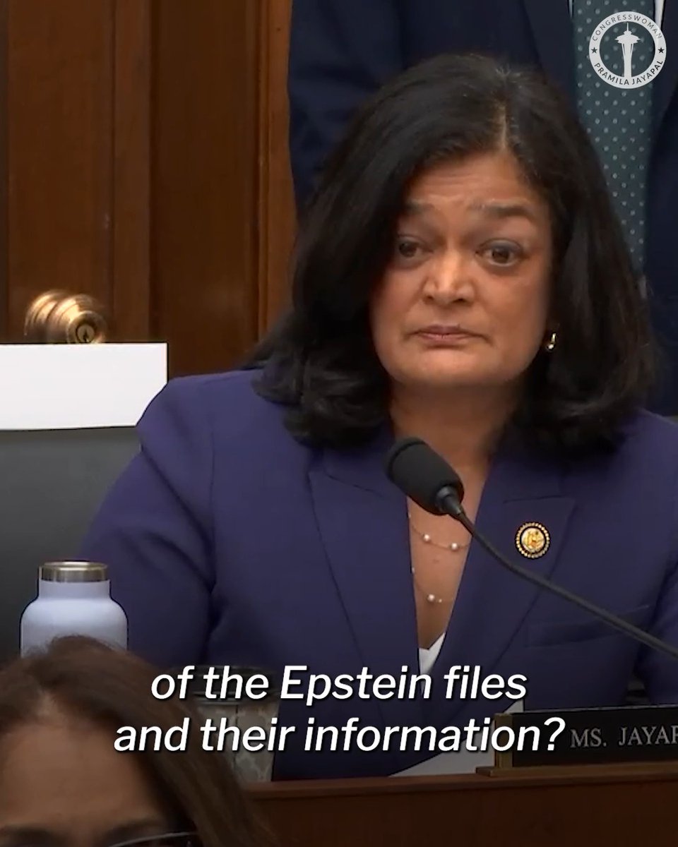 I asked AG Bondi to turn around to the survivors in the room and apologize for not protecting their identities in the release of the Epstein files. She wouldn’t look at them. The way the DOJ has treated these survivors while conducting a massive cover up is absolutely disgraceful.