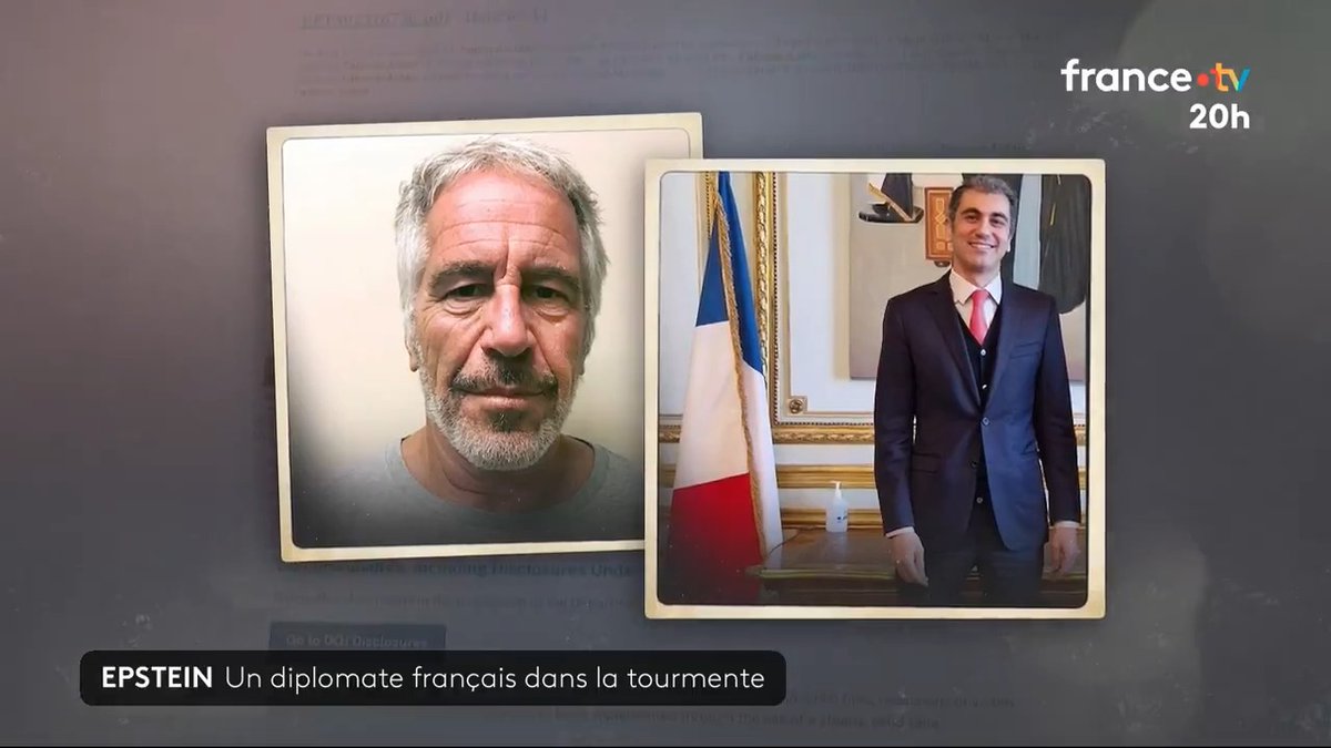 🔴⚡️ Affaire Epstein : Fabrice Aidan, un diplomate du Quai d’Orsay est maintenant mis en cause pour ses liens avec le milliardaire américain. Il lui aurait transféré des informations diplomatiques sensibles. #JT20h