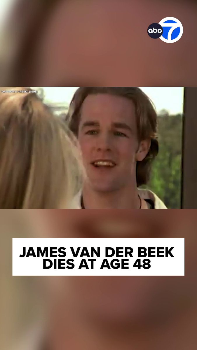 James Van Der Beek, the actor best known for starring in the teen TV drama "Dawson's Creek" and films including "Varsity Blues," has died. He was 48. Van Der Beek revealed in a November 2024 Instagram post that he'd been diagnosed with cancer.