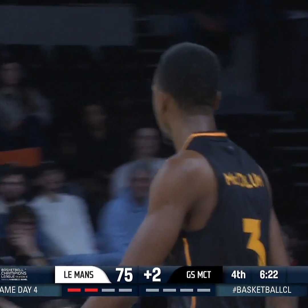 🔥 Errick McCollum hücum ribaundunu bırakmadı, kritik hücumda basket faulü aldı! #BasketballCL