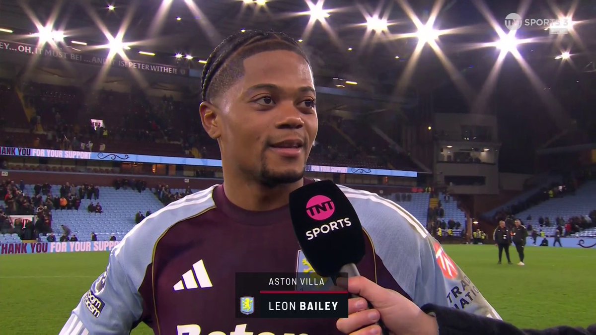"We had to get the victory tonight" Leon Bailey reflects on Aston Villa's late win over Brighton with Danny Jamieson... 📺 TNT Sports &amp; discovery+ UK