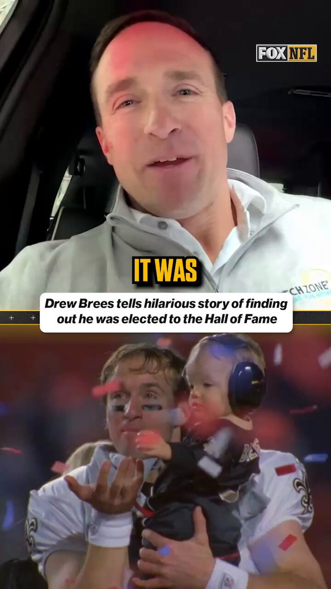 😂 Drew Brees' family got him (via Herd w/Colin Cowherd and Pro Football Hall of Fame)