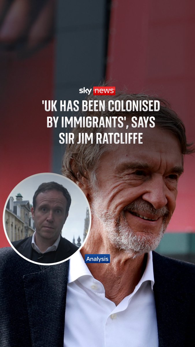 Britain has been "colonised" by immigrants, who are draining resources from the state, Sir Jim Ratcliffe, one of the country’s richest and most influential men, has told Sky News.⁠ ⁠ Ed Conway analyses his interview with the Man Utd co-owner.⁠