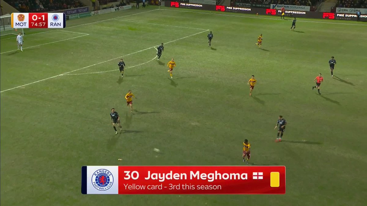 🎙️ “I think that’s a shocker, I do.” Motherwell’s Lukas Fadinger is SENT OFF after his challenge on Mikey Moore following an on-field review 🟥