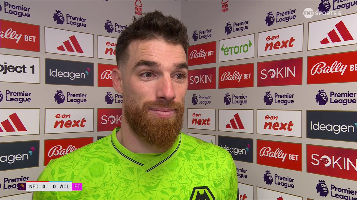 "I'm proud that I didn't concede" ⛔️ José Sá reflects on his brilliant double save as Wolves collect a point vs Forest 💪 🎙️ Natalie 📺 TNT Sports & discovery+ UK