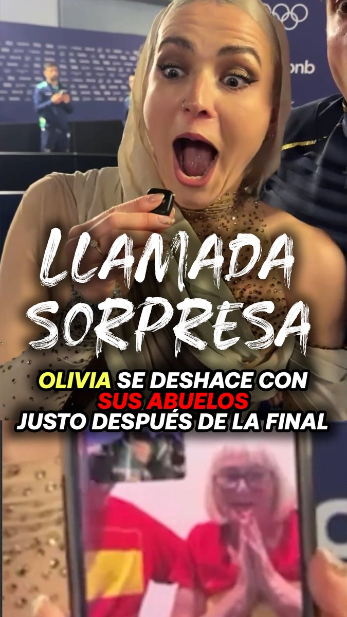 🥹😱 Si querías más emociones con Smart y Dieck, aquí las tienes. 📞 ¡Llamada sorpresa de los abuelos de Olivia, gestionada por David Orenes, justo tras su actuación en la final de #MilanoCortina2026! Sois geniales, en serio. 🥰