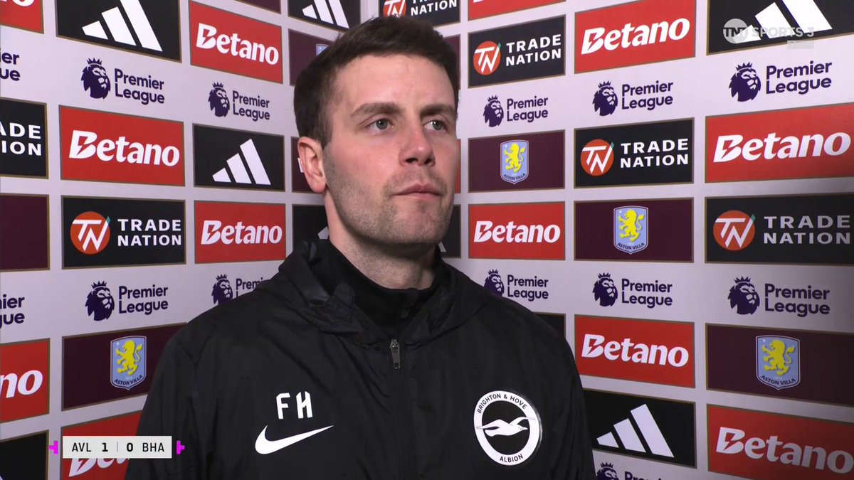 "I learned a lot about my players" Fabian Hurzeler reflects on his Brighton side's late defeat to Aston Villa... 🎙️ Danny Jamieson 📺 TNT Sports & discovery+ UK