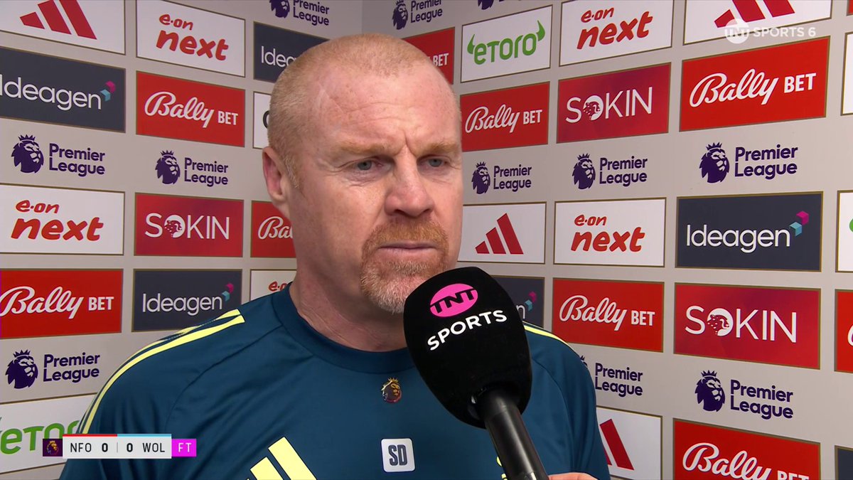 "There's a lot of noise around this place, and I understand it. It's not easy" 🗣️ Sean Dyche responds to the boos that met him and his Forest side at the full-time whistle... 🎙️ Natalie 📺 TNT Sports & discovery+ UK
