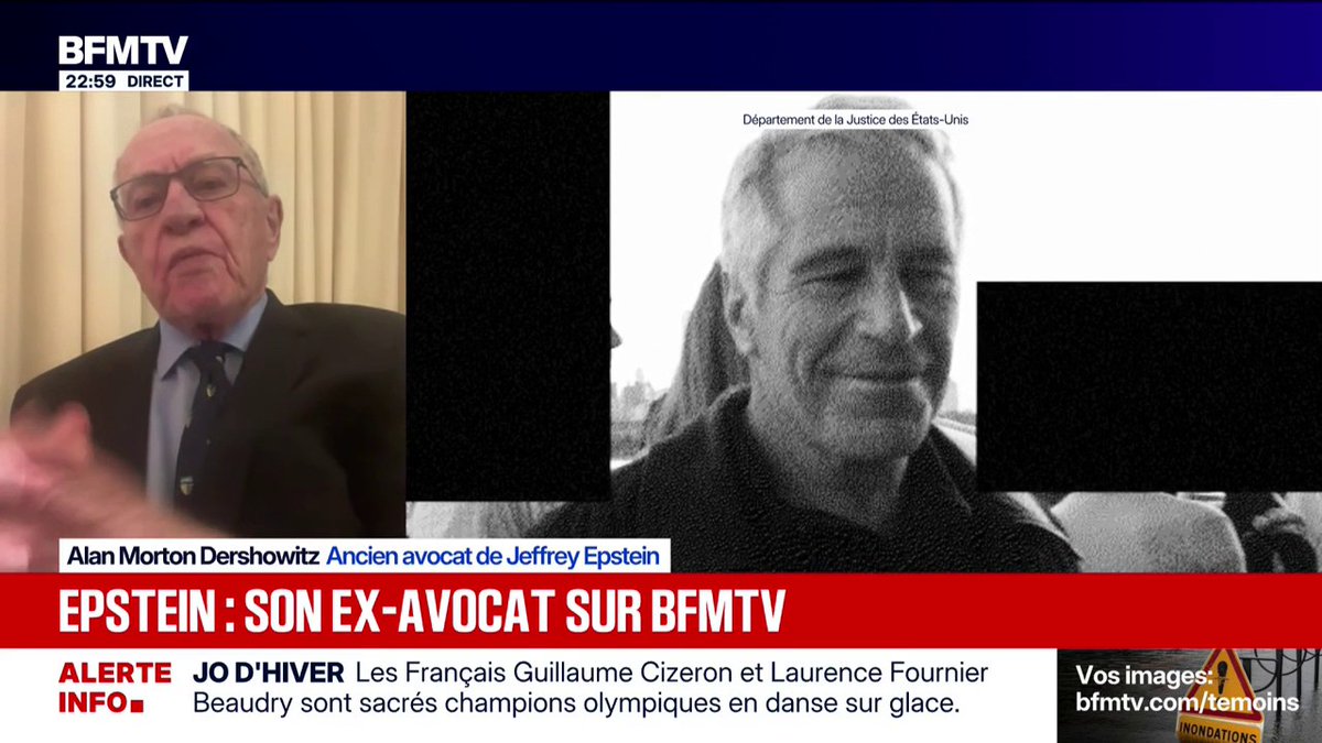 💬 "Personne ne devrait être puni parce que son nom apparaît dans un dossier Epstein" ➡️ Alan Morton Dershowitz, ancien avocat de Jeffrey Epstein, lui-même anciennement accusé d'abus sexuels