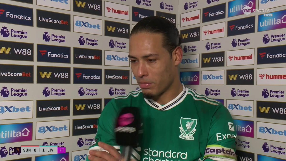 "Proud of the guys. They worked so hard today" Virgil van Dijk reflects on Liverpool's victory over Sunderland 👏 🎙@JulesBreach | 📺 TNT Sports &amp; discovery+ UK