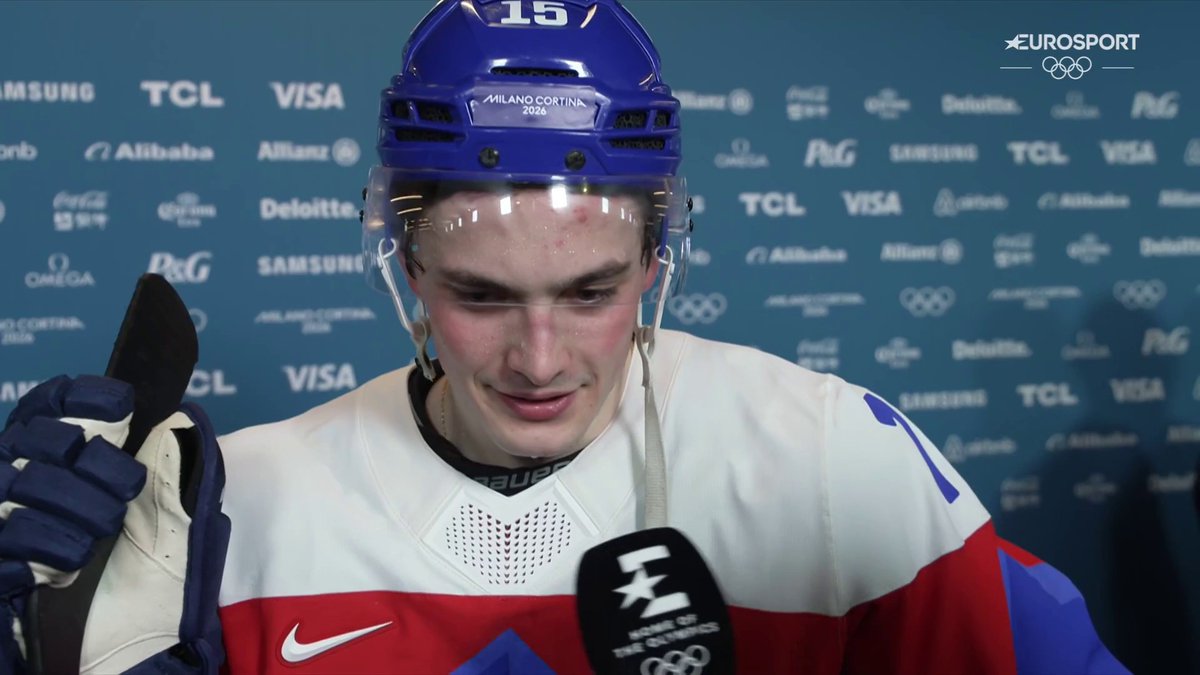 Dalibor Dvorský hokejovo vyrastal vo Švédsku, tamojší jazyk ovláda perfektne. Jeho pozápasový rozhovor vo švédčine. 🇸🇪 #MilanoCortina2026