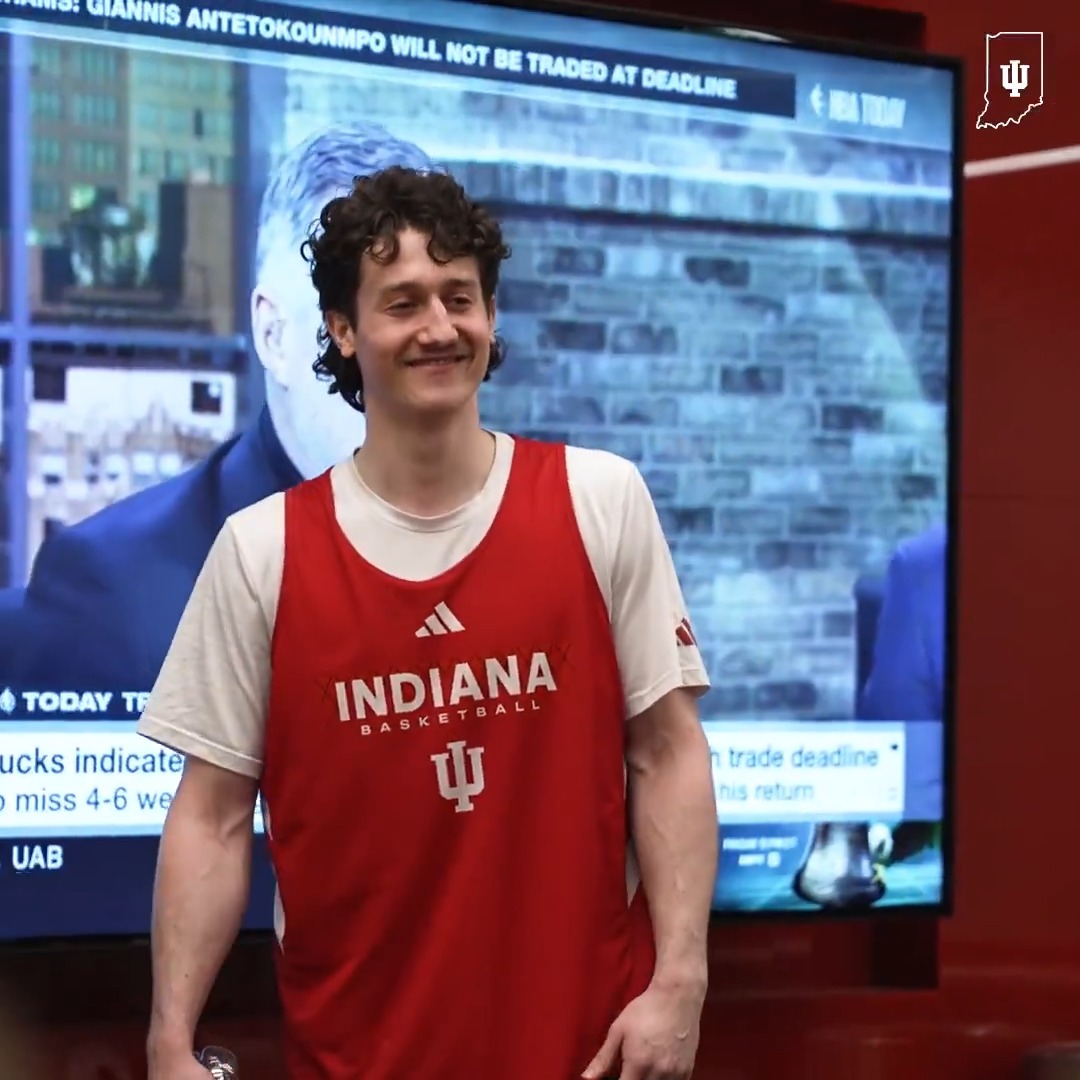 .Conor Enright hooking the squad up nice ‼️ JLab | #IUBB