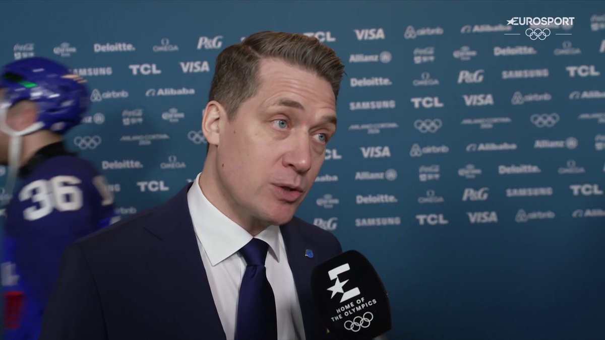 Förbundskapten Sam Hallam efter matchen: "Det är ditt tänk, inte mitt" 📲 Streama hela OS i Milano Cortina 2026 på HBO Max och se det bästa på Eurosport 1.
