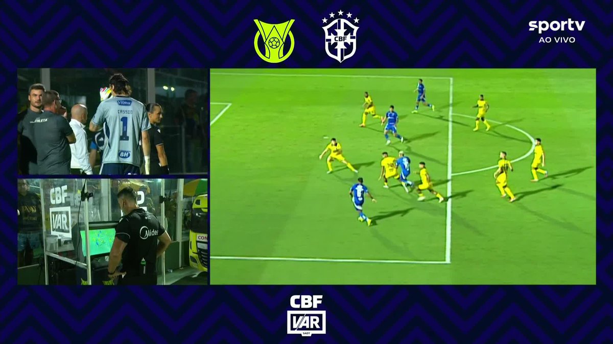 O pênalti marcado para o Cruzeiro contra o Mirassol. Kaio Jorge bateu e empatou. Pênalti ou lance normal? 🎥 Premiere | ge