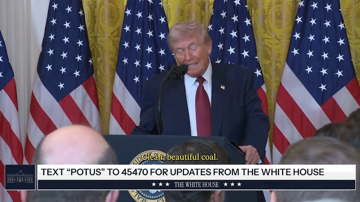 President Trump on beautiful, clean coal: "You heat our homes, fuel our factories, and turn natural resources into American riches and dreams." 🇺🇸