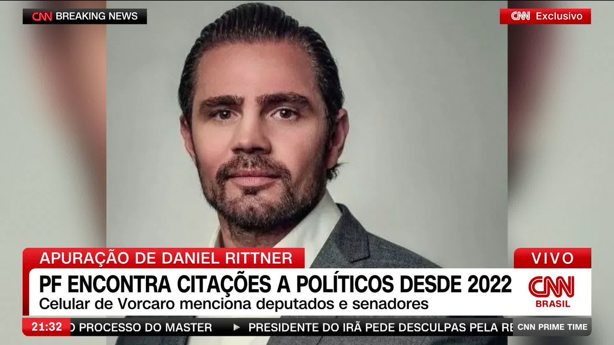 🇧🇷 URGENTE: Mensagens no celular de Daniel Vorcaro, dono do Banco Master, teriam menções de PAGAMENTOS ao ministro Dias Toffoli, informa Caio Junqueira, na CNN Brasil.
