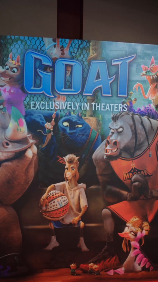 Kids are loving GOAT. From the artists that made KPop Demon Hunters, Spider-Man: Across the #SpiderVerse, and producer Stephen Curry, get tickets for #GOATmovie – in theatres Thursday.