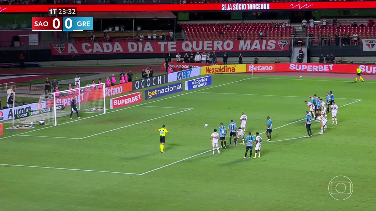 O gol de Lucas. São Paulo 1x0 Grêmio. 🎥 TV Globo 📺 | ge