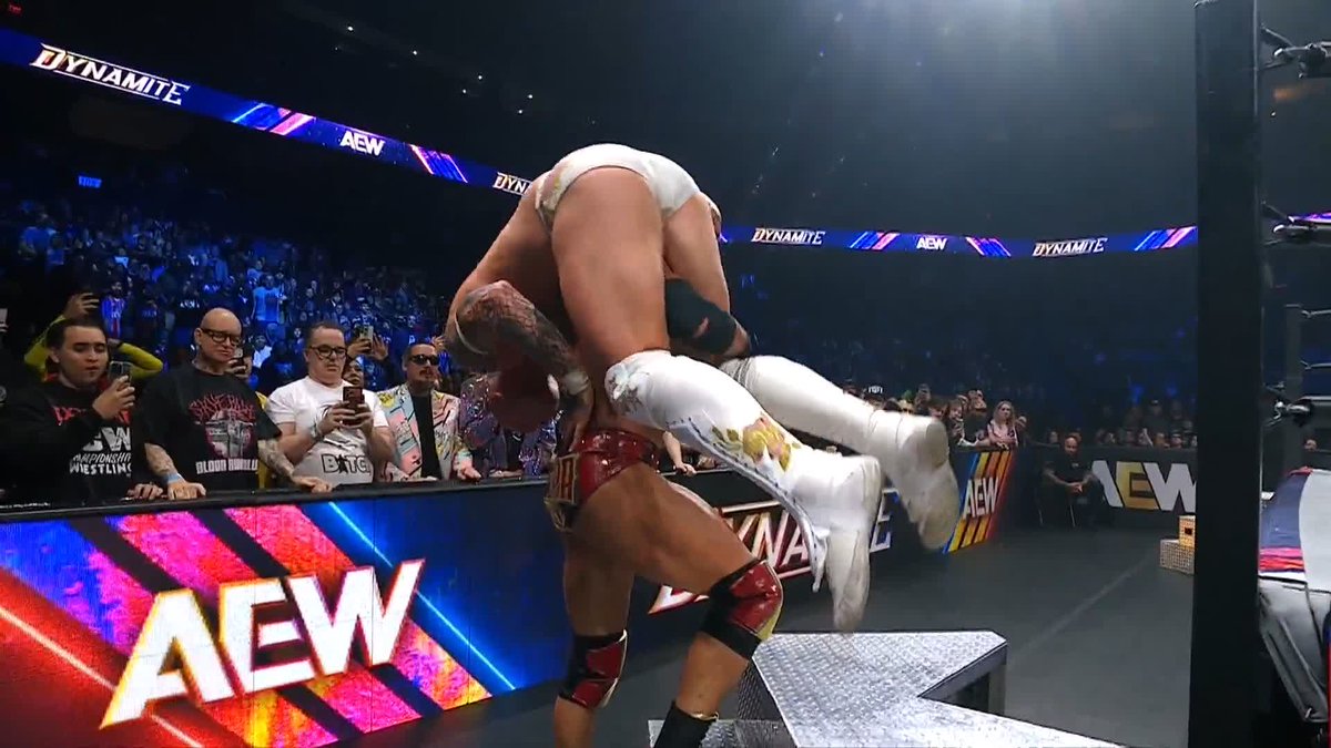 PSYCHO DRILLER ON THE STEEL STEPS! Watch #AEWDynamite LIVE on TBS &amp; HBO Max