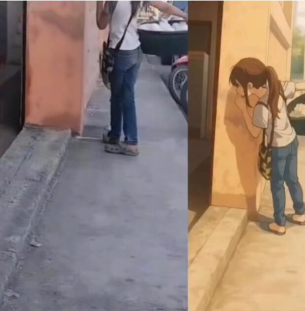 Girl quietly watches a birthday party from her workplace. This clip went viral - tears, empathy, and tough conversations about inequality &amp; child labor. Heart heavy. 😭😭