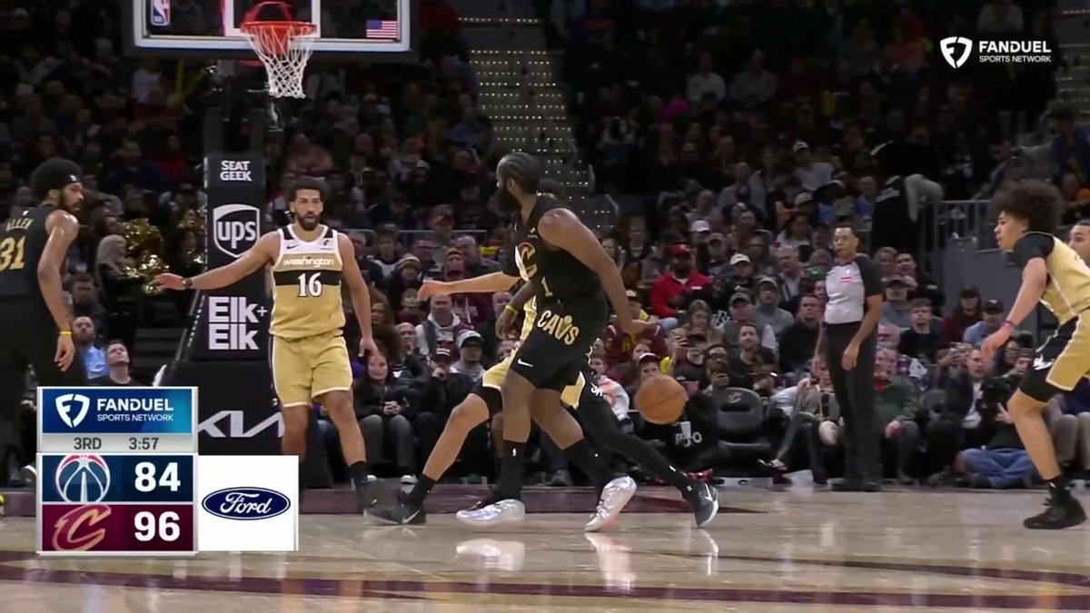 JAMES HARDEN BEHIND-THE-BACK DIME IN HIS CAVS HOME DEBUT 😮‍💨