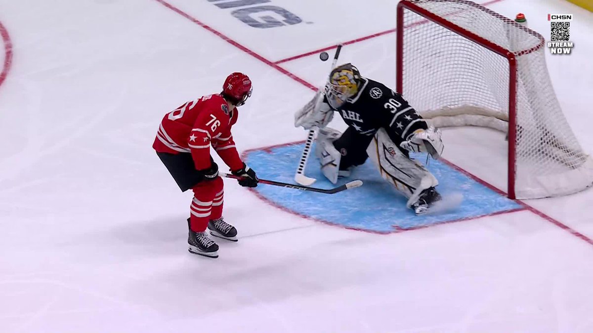 Nick Lardis with a highlight-reel shootout goal in the AHL All-Star Game. #Blackhawks