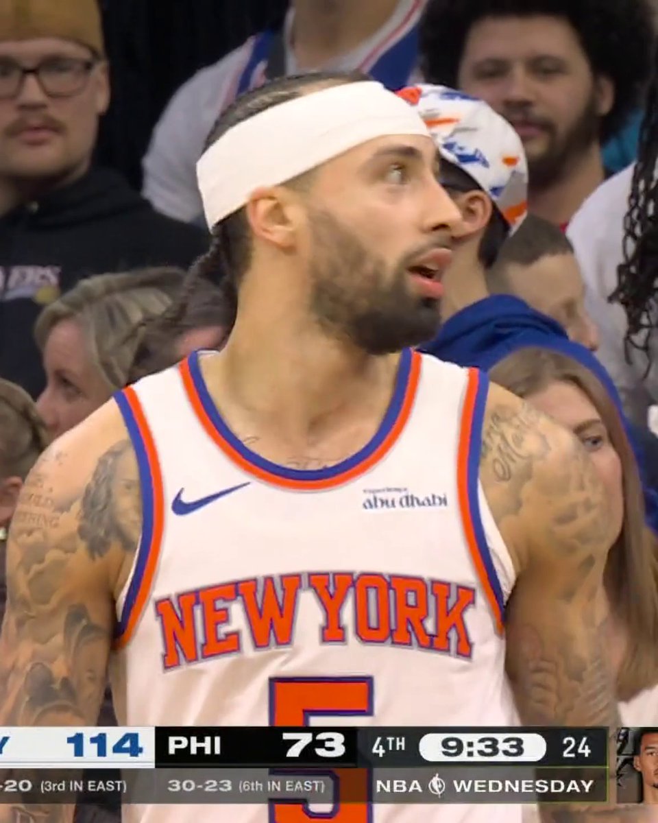 JOSE ALVARADO WITH EIGHT THREES OFF THE BENCH 😳 Knicks new addition fitting in nicely 🔥