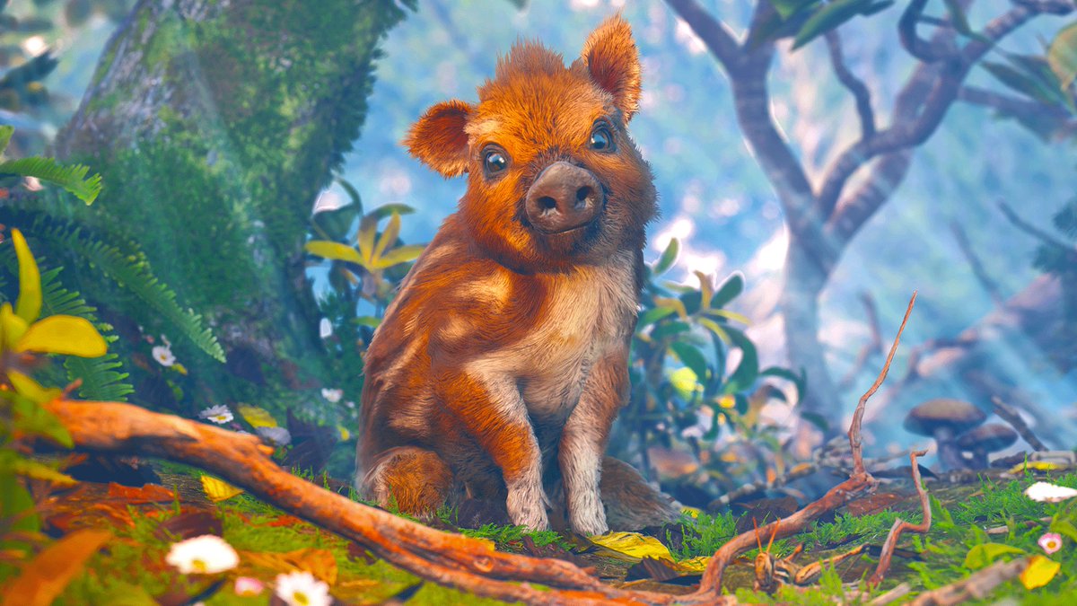 Traverse scenic locations and uncover secrets as a baby boar named Boris in Adorable Adventures, coming soon to PS5, Xbox X|S, and PC. 🐗
